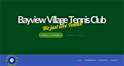 Desktop Screenshot of bayviewvillagetennis.com